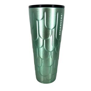 Starbucks Mermaid Scales Stainless Steel Cold Cup Tumbler With Straw